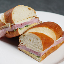 Ham Swiss Pretzel