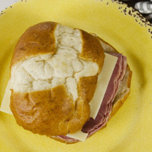 Corn beef pretzel